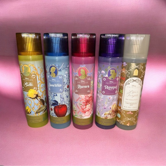 NWT Disney Princess Sprays Collection -Aurora Belle Snow White Rapunzel Life
